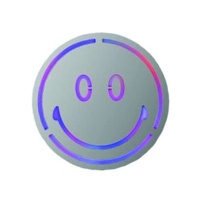 Happy Face LED Mirror Wall Light - Image 2