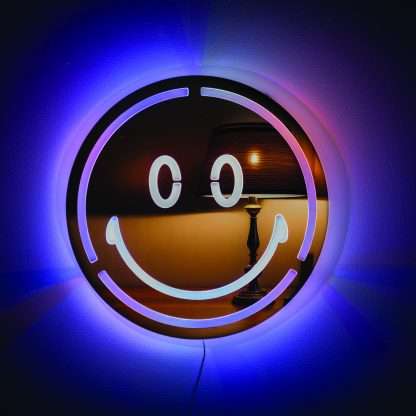 Happy Face LED Mirror Wall Light - Image 3