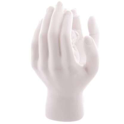 Sleeping Cherub in Hands with LED - Image 5
