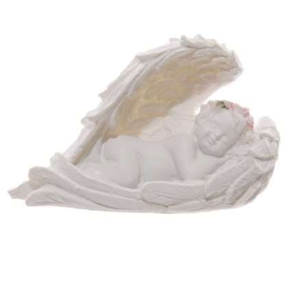 Cherubs Sleeping in Wings with Pink Roses - Image 5