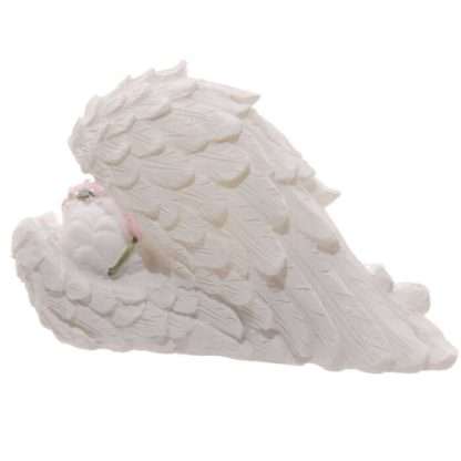 Cherubs Sleeping in Wings with Pink Roses - Image 7