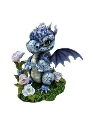 Ice Dragon with Flowers
