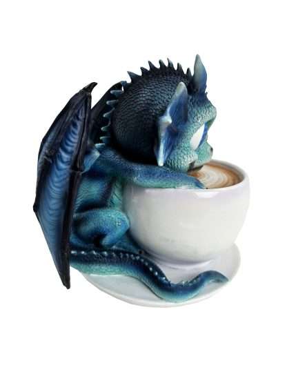 Cute Blue Dragon on Coffee Mug - Image 2