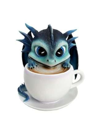 Cute Blue Dragon on Coffee Mug
