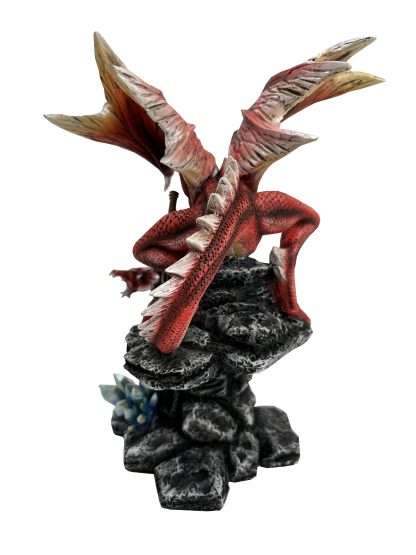 Fire Dragon with Sword Guarding Crystals - Image 4