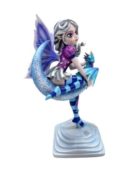 Fairy with Dragon Sitting on Moon - Image 3