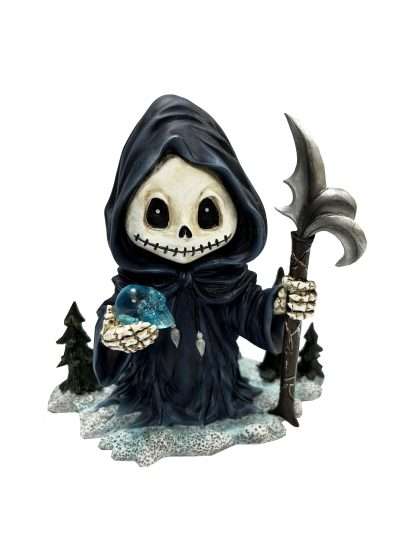 Winter Grim Reaper with Skull