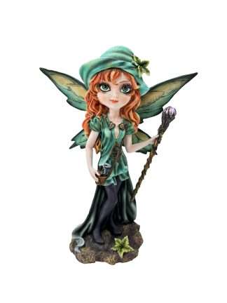Green Fairy with Magic Wand