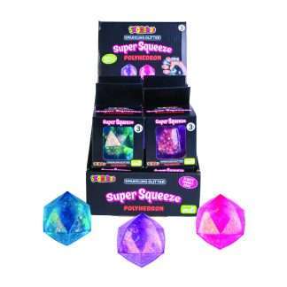Smoosho's Super Squeeze Glitter Polyhedron