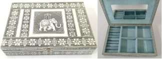 Jewellery Box Elephant Design with Ring Holder