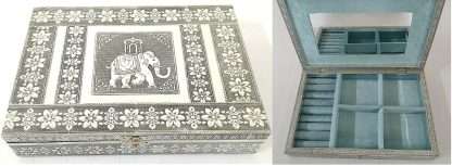 Jewellery Box Elephant Design with Ring Holder