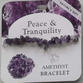 Natures Gift Jewelry Healing Gem-Chip Bracelet Amethyst- Peace & Tranquility