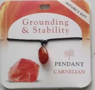 Natures Gift Jewelry Healing Pendant Carnelian- Grounding & Stability