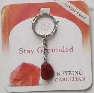 Natures Gift Jewelry Wishing Keyring Carnelian- Stay Grounded
