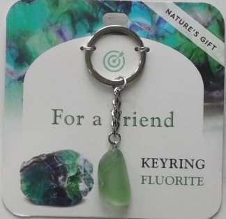Natures Gift Jewelry Wishing Keyring Fluorite- For a Friend