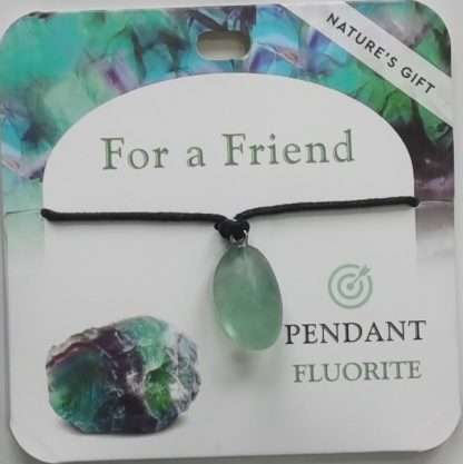 Natures Gift Jewelry Wishing Pendant Fluorite- For a Friend