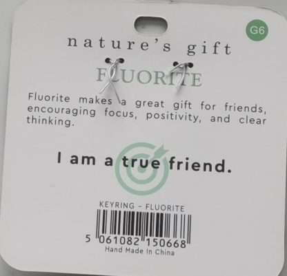 Natures Gift Jewelry Wishing Keyring Fluorite- For a Friend - Image 5