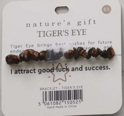 Natures Gift Jewelry Wishing Gem-Chip Bracelet Gold Tigereye- Best of Luck - Image 5