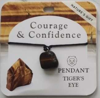 Natures Gift Jewelry Healing Pendant Gold Tigereye- Courage & Confidence