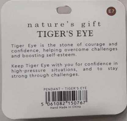 Natures Gift Jewelry Healing Pendant Gold Tigereye- Courage & Confidence - Image 5