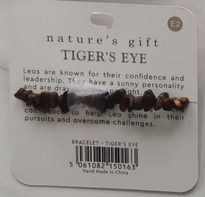 Natures Gift Jewelry Zodiac Gem-Chip Bracelet Gold Tigereye- Leo - Image 5