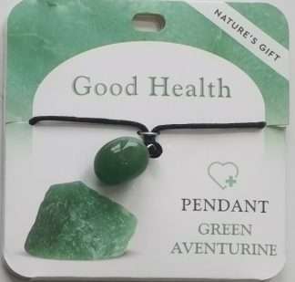 Natures Gift Jewelry Wishing Pendant Green Aventurine- Good Health