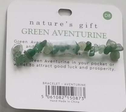 Natures Gift Jewelry Healing Gem-Chip Bracelet Green Aventurine- Luck & Prosperity - Image 5