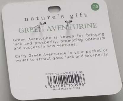 Natures Gift Jewelry Healing Keyring Green Aventurine- Luck & Prosperity - Image 5