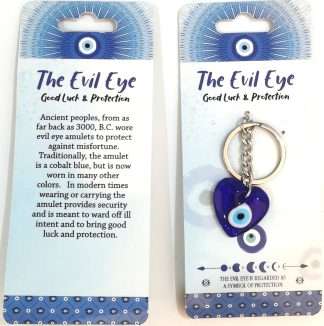 Evil Eye Keyring Heart