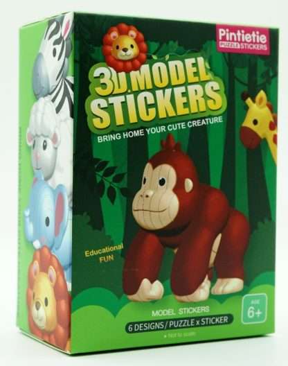 Wild Animals-3D Model PVC Stickers Puzzle - Image 2