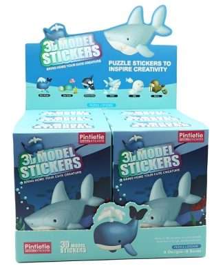 Sea Creature-3D Model PVC Stickers Puzzle