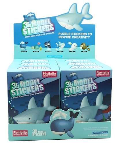Sea Creature-3D Model PVC Stickers Puzzle
