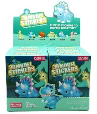 Dinosaurs-3D Model PVC Stickers Puzzle