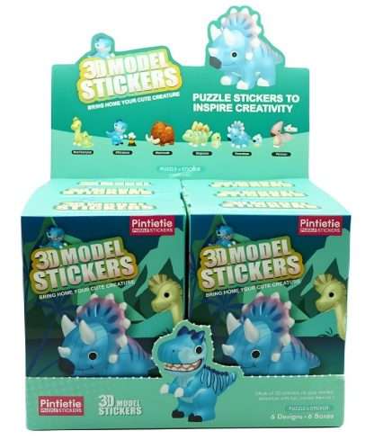 Dinosaurs-3D Model PVC Stickers Puzzle