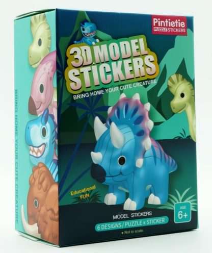Dinosaurs-3D Model PVC Stickers Puzzle - Image 2