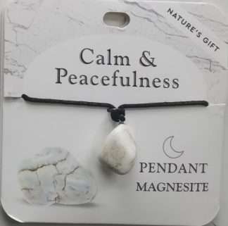 Natures Gift Jewelry Healing Pendant Magnesite- Calm & Peacefulness