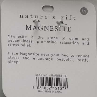 Natures Gift Jewelry Healing Keyring Magnesite- Calm & Peacefulness - Image 5