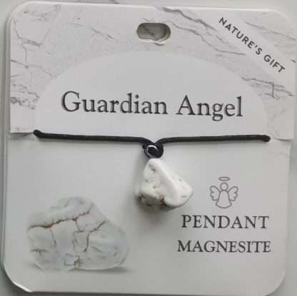 Natures Gift Jewelry Wishing Pendant Magnesite- Guardian Angel