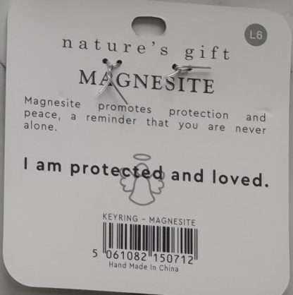 Natures Gift Jewelry Wishing Keyring Magnesite- Guardian Angel - Image 5