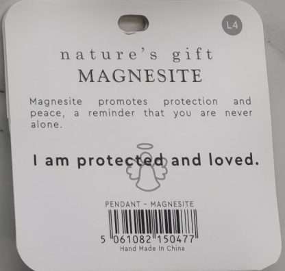 Natures Gift Jewelry Wishing Pendant Magnesite- Guardian Angel - Image 5