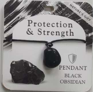 Natures Gift Jewelry Healing Pendant Obsidian- Protection & Strength