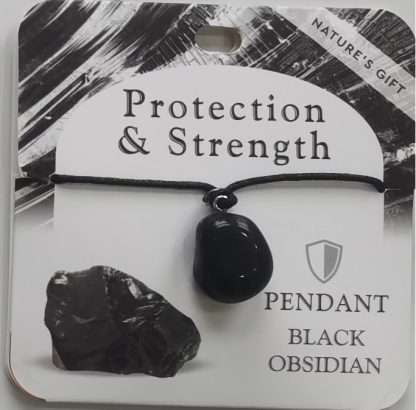 Natures Gift Jewelry Healing Pendant Obsidian- Protection & Strength