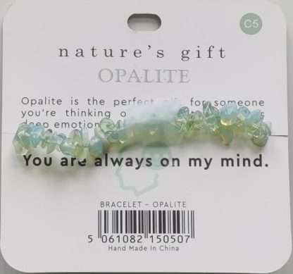 Natures Gift Jewelry Wishing Gem-Chip Bracelet Opalite- Thinking of You - Image 5