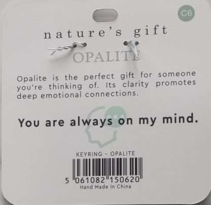 Natures Gift Jewelry Wishing Keyring Opalite- Thinking of You - Image 5