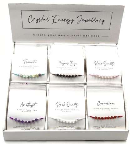 Gemstone Bead Bracelets Clear Quartz - Image 2