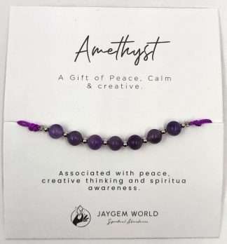 Gemstone Bead Bracelets Amethyst