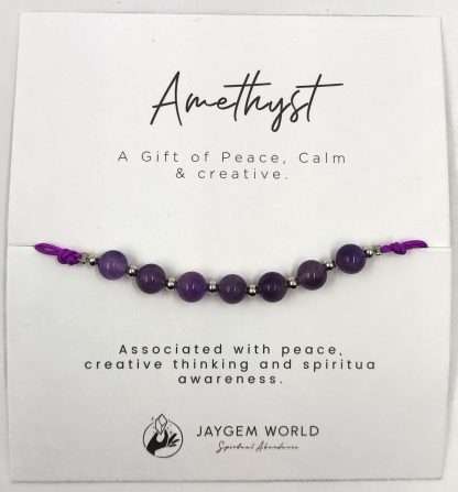 Gemstone Bead Bracelets Amethyst