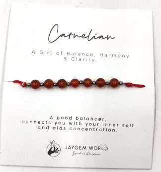 Gemstone Bead Bracelets Carnelian