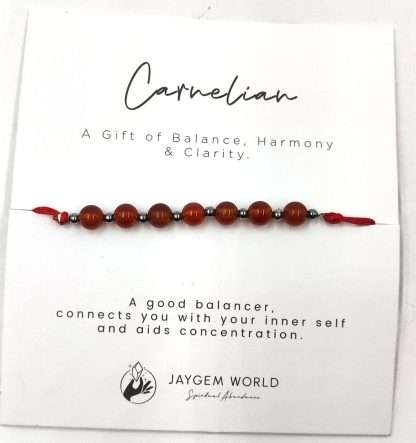 Gemstone Bead Bracelets Carnelian
