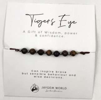 Gemstone Bead Bracelets Tigers Eye